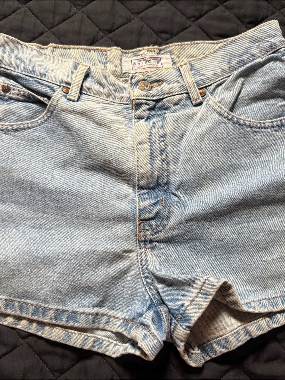 Arizona Jean Company Light Blue High-Rise Denim Shorts